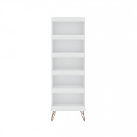 Manhattan Comfort 135GMC1 Rockefeller Shoe Storage Rack with 6 Shelves in White